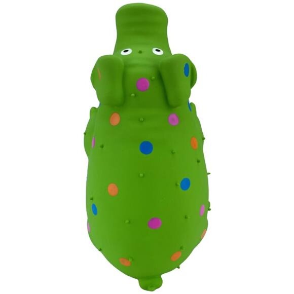 Pigglesworth Latex Squeaky Dog Toy, Green - Picture 3 of 6